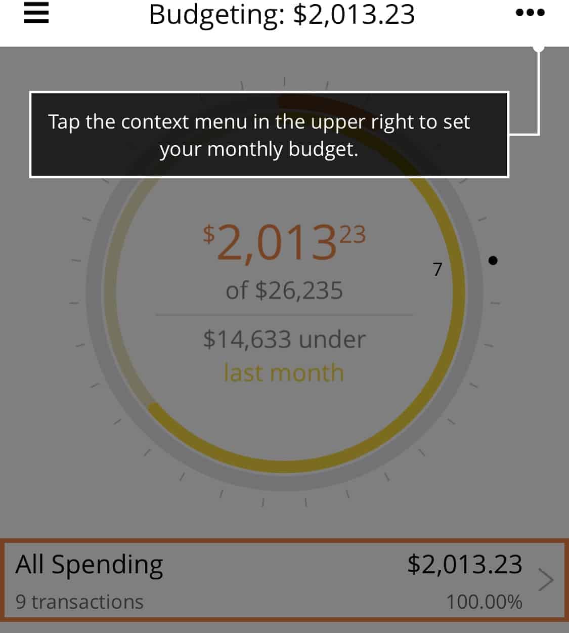 Personal Capital Budgeting tracker can be used to set a monthly budget