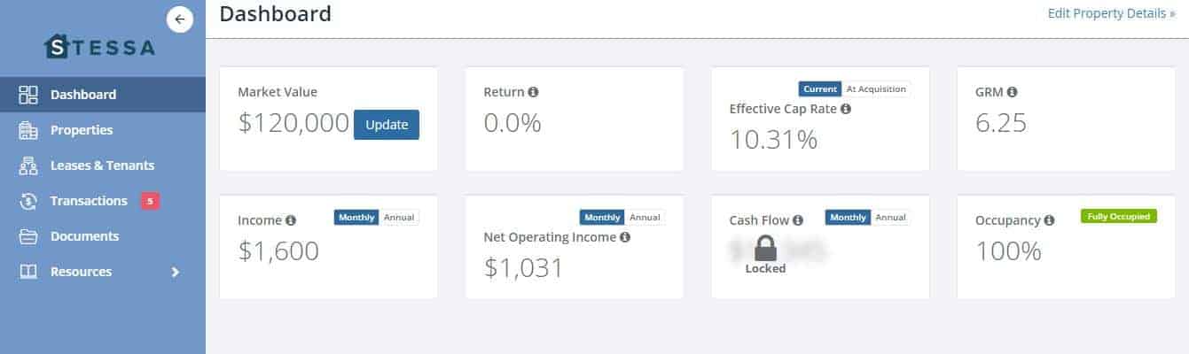 Stessa Dashboard