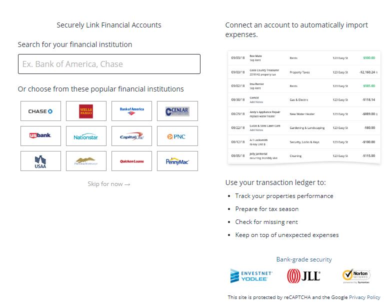 Linking Bank Accounts in Stessa