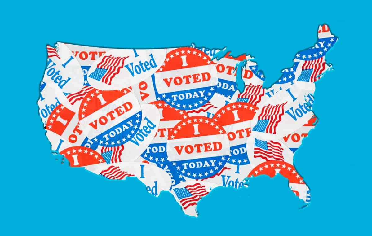  I voted map of USA 