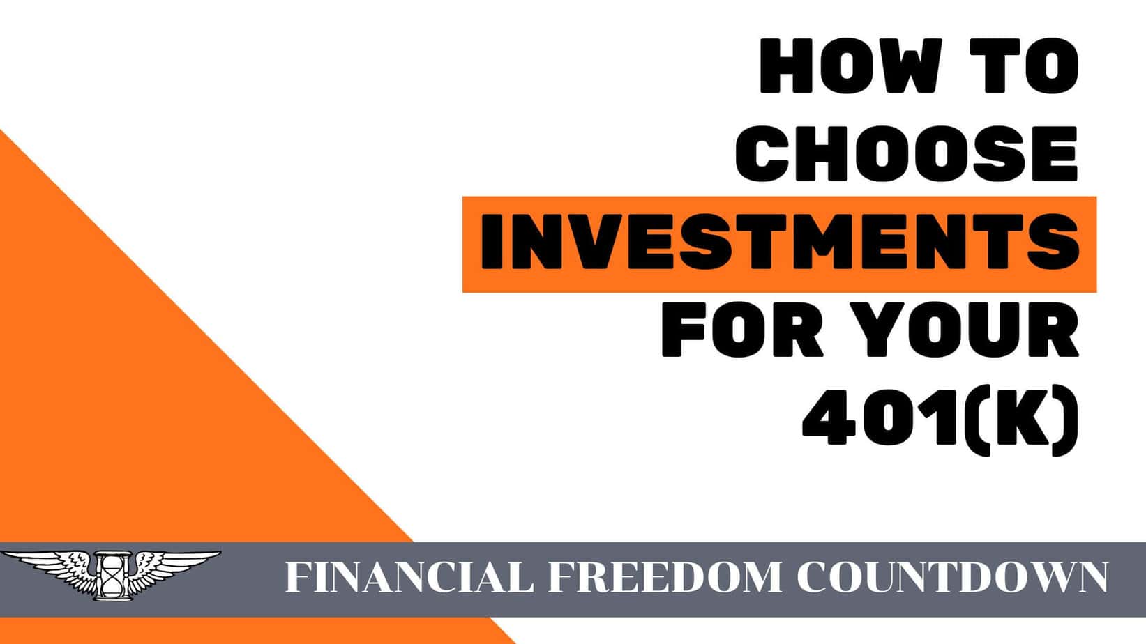 How To Choose Investments for Your 401(k)