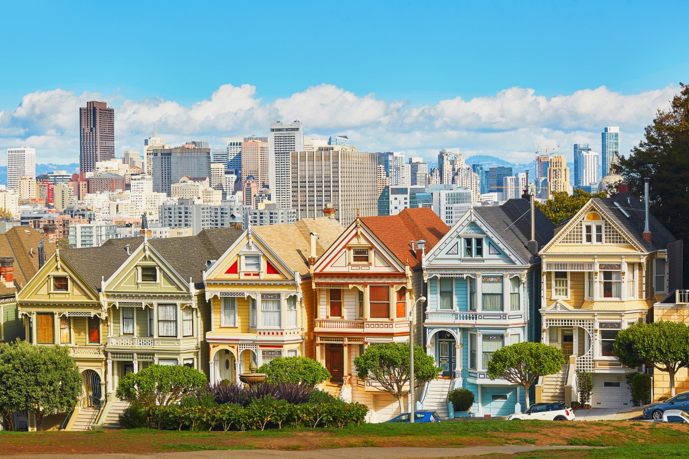 Famous Painted Ladies of San Francisco, California, USA