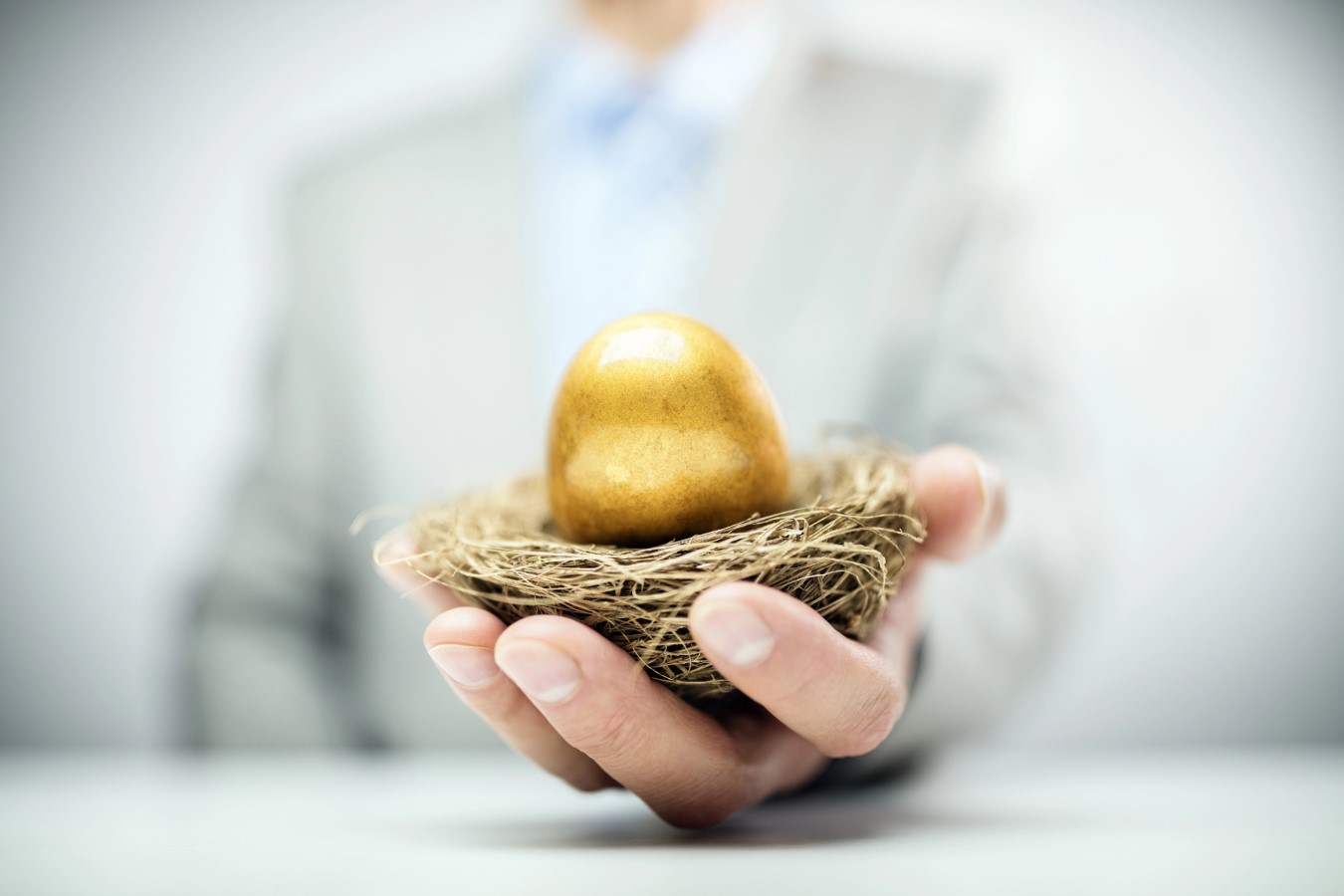 Retirement savings golden nest egg