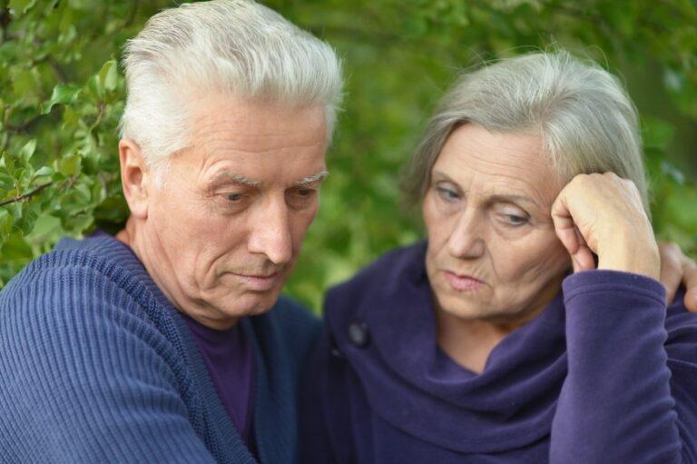 Worried Senior Couple