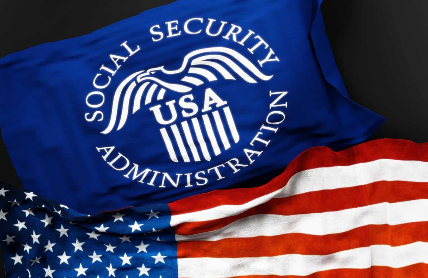 Flag of the United States and Social Security Administration