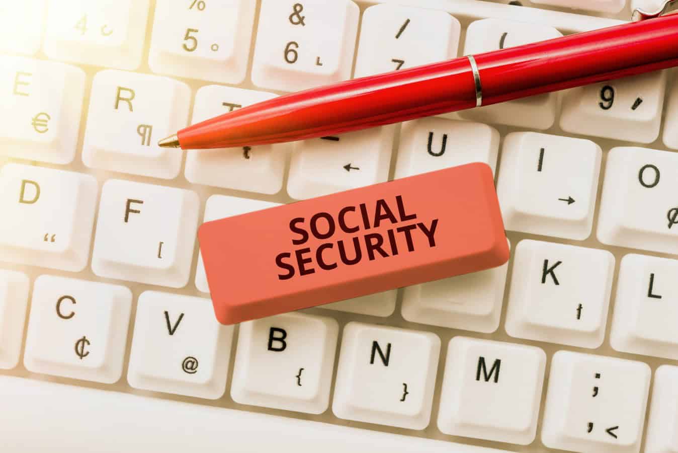 Social Security on a keyboard