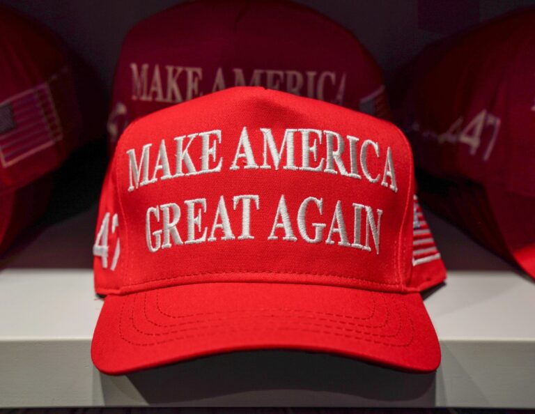 Make America Great Again hats at the Trump Store