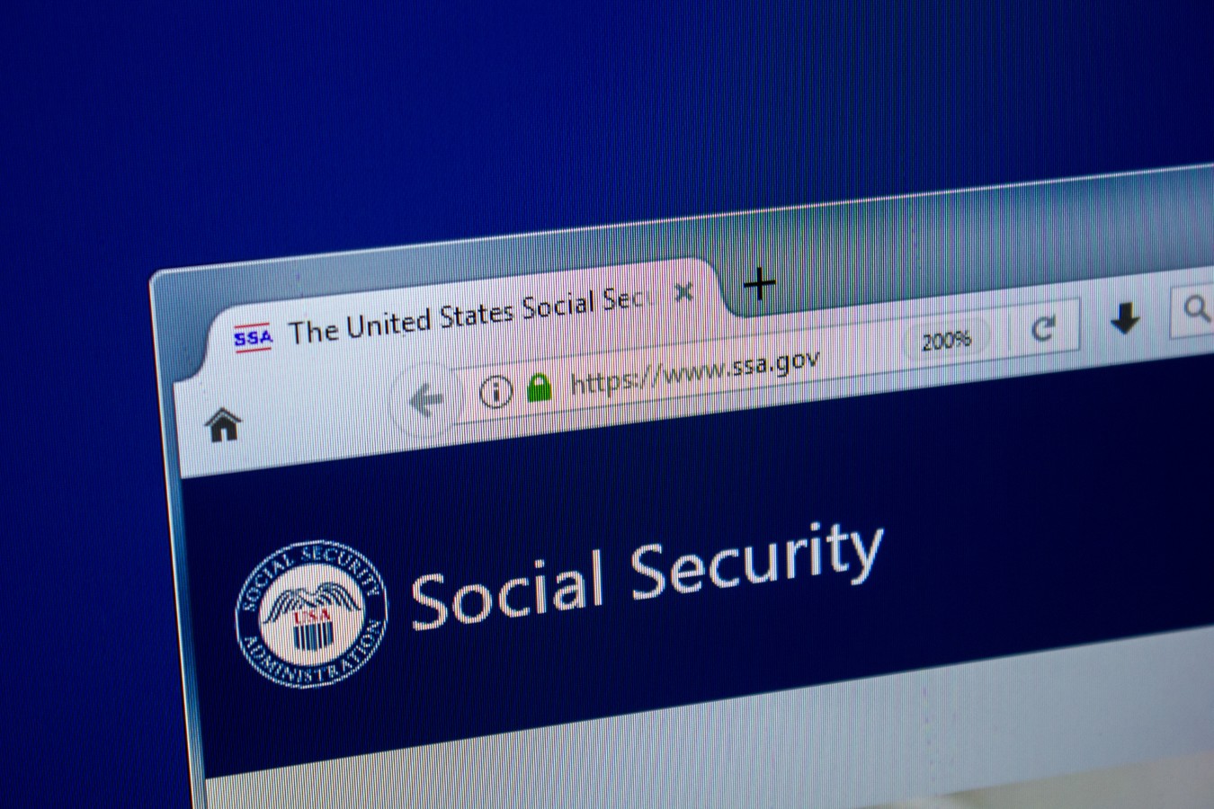 Homepage of SSA website