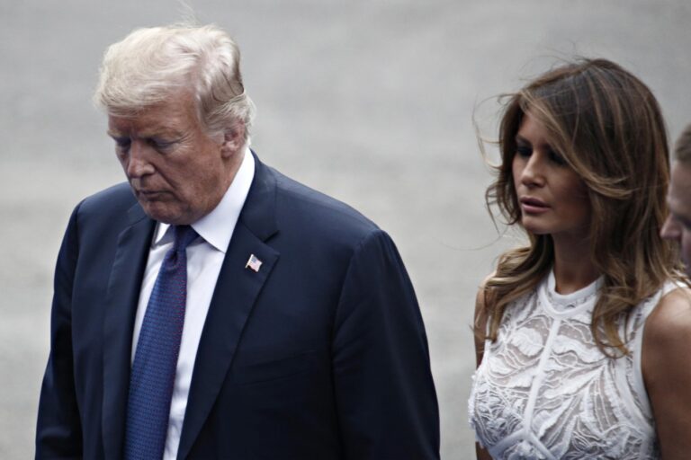 President Donald Trump and First Lady of the US Melania Trump
