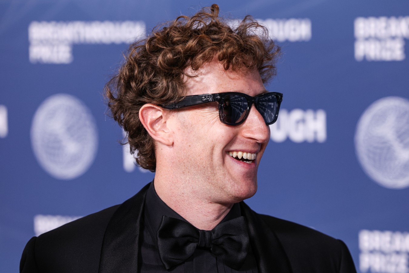 CEO of Meta Mark Zuckerberg arrives at the 11th Annual Breakthrough Prize Ceremony 2025 held at the Barker Hangar on April 5, 2025 in Santa Monica, Los Angeles, California, United States. (Photo by Xavier Collin/Image Press Agency)