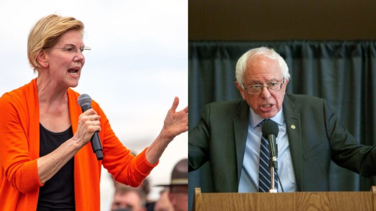 Elizabeth Warren and Bernie Sanders