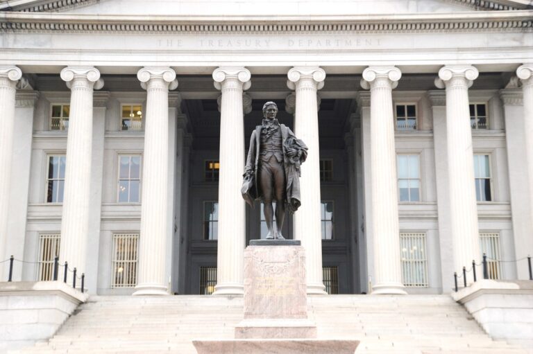 The Treasury Department in Washington DC