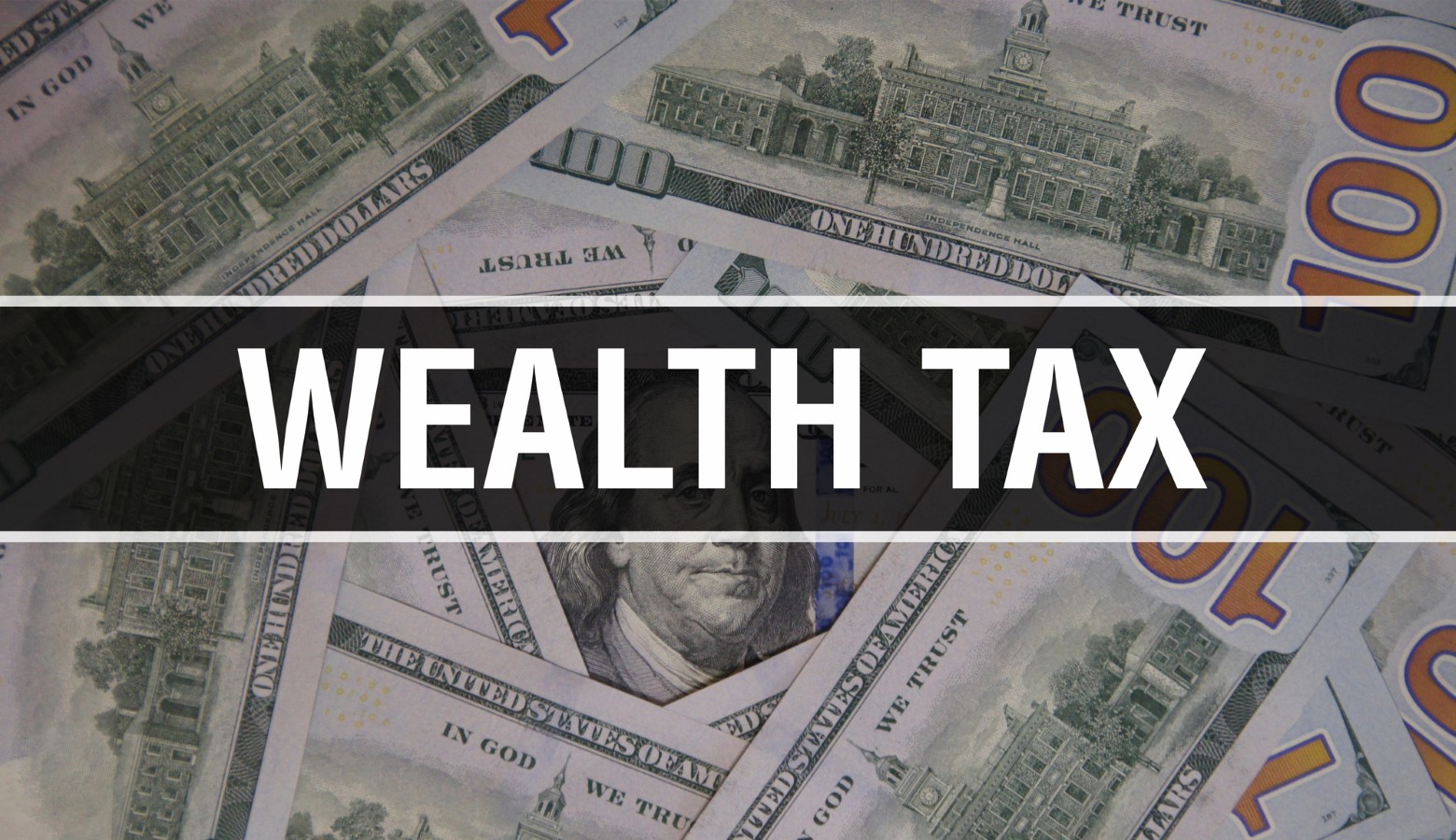 Wealth tax text Concept 